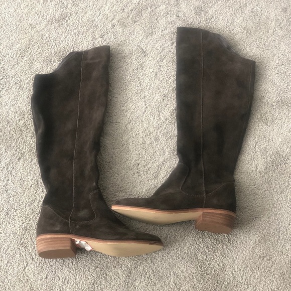 Steven by Steve Madden Elodie Brown Leather Boots - Picture 1 of 8